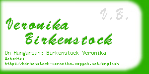 veronika birkenstock business card